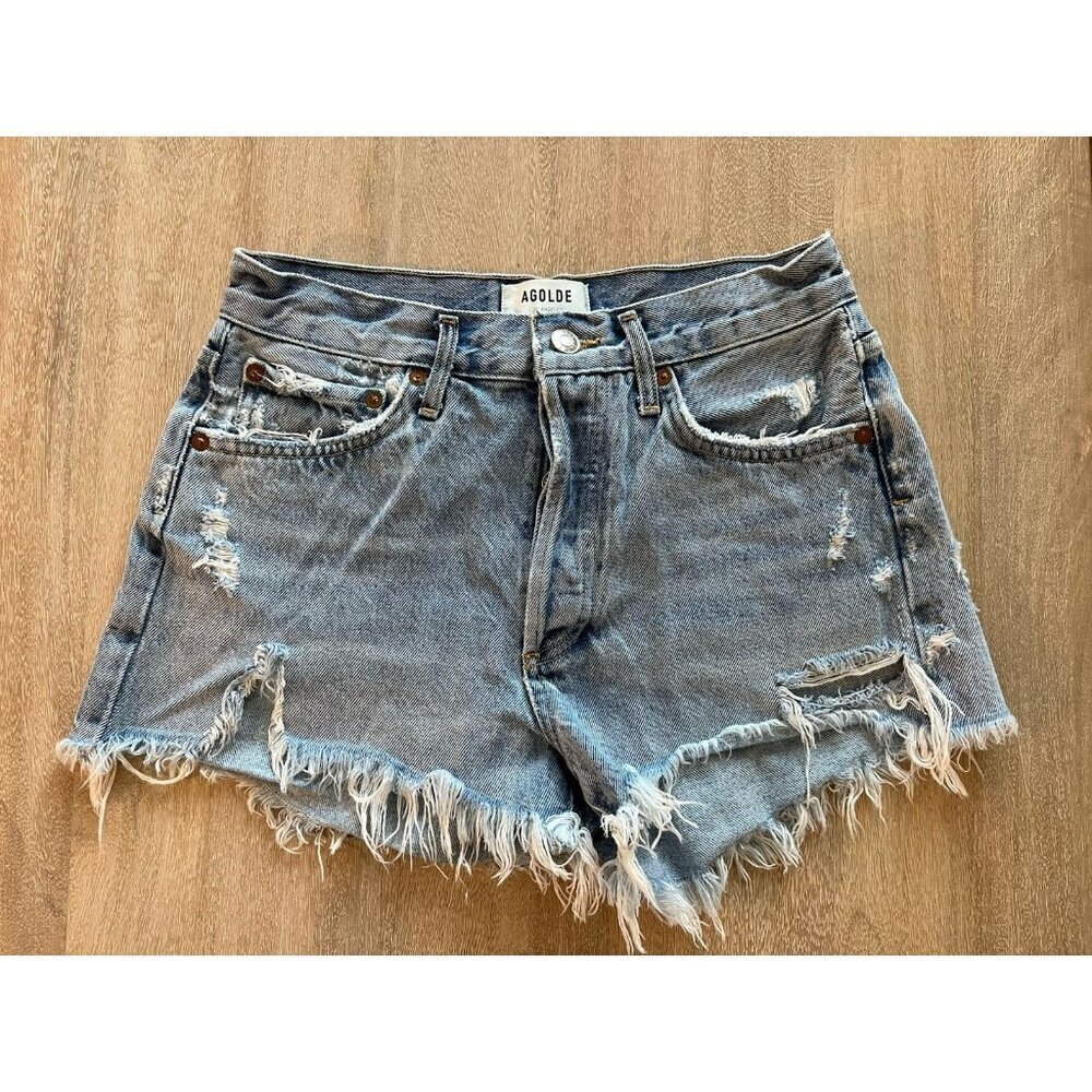 Agolde Parker Vintage Cut Off Short in Swampmeet Size 24